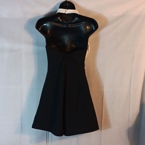 Black & White Short Jumpsuit - Picture 6 of 9